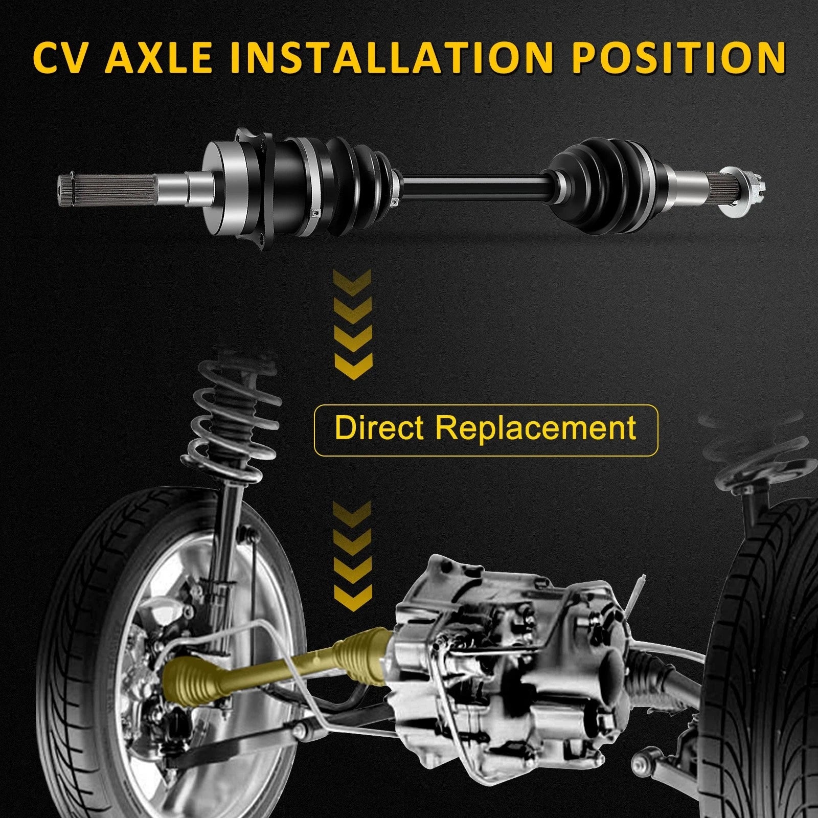 Front Right CV Axle for Can-Am Outlander 400 500 650 800