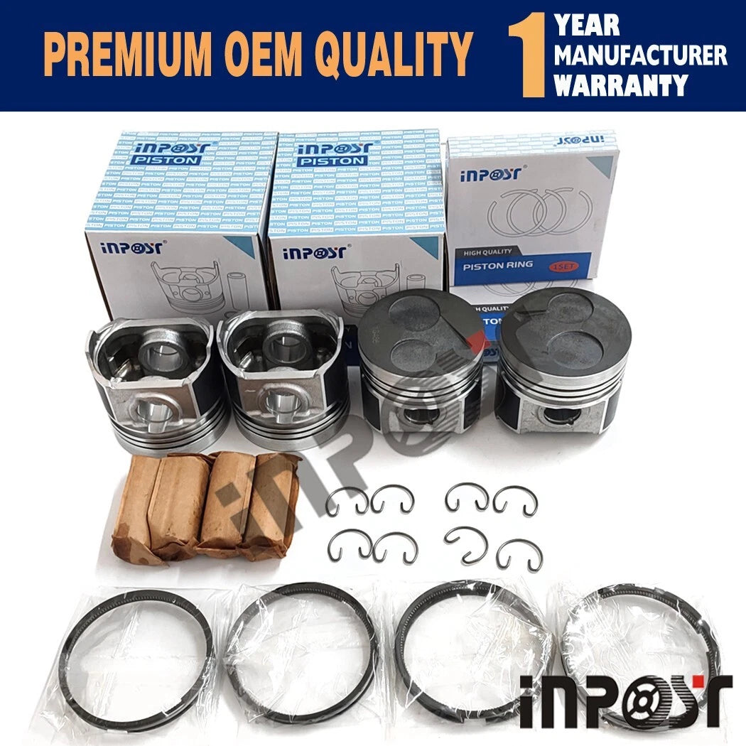 Set of 4 Pistons with Rings for Kobota V2403 1G466-21110