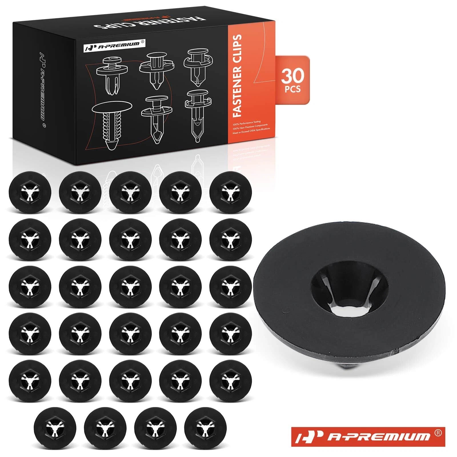 30Pcs Nylon Bumper Splash Shield Clips for Hyundai 
