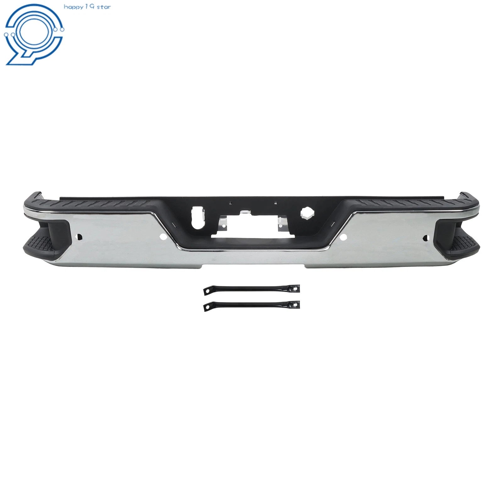 Rear Bumper Assembly for Chevy Silverado Sierra 2500 3500 (2020-2025) Chrome