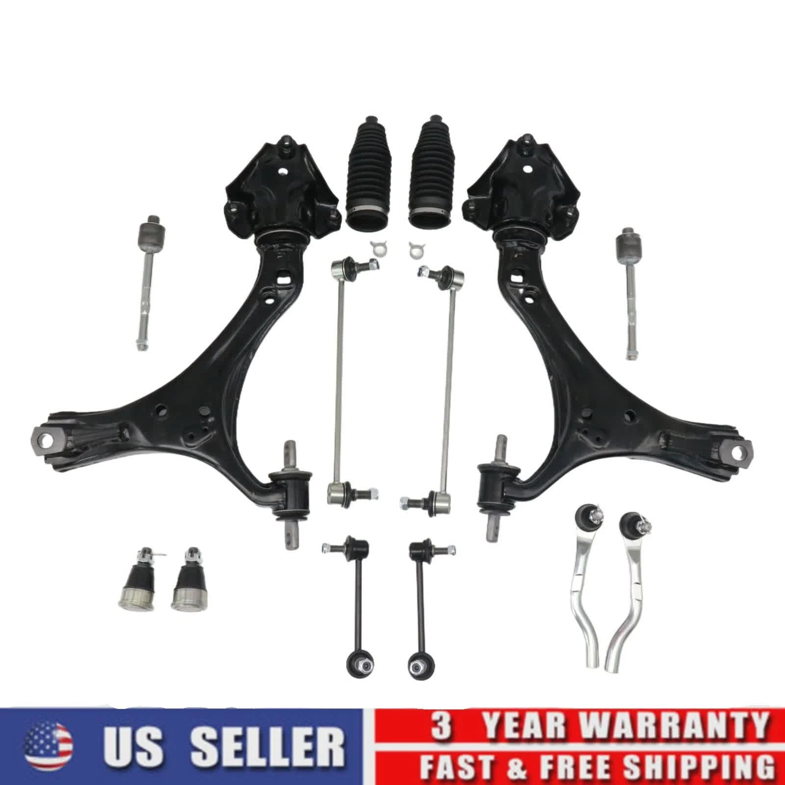 Set of 2 Front Lower Control Arm Ball Joints for Honda Accord (2013–2017)
