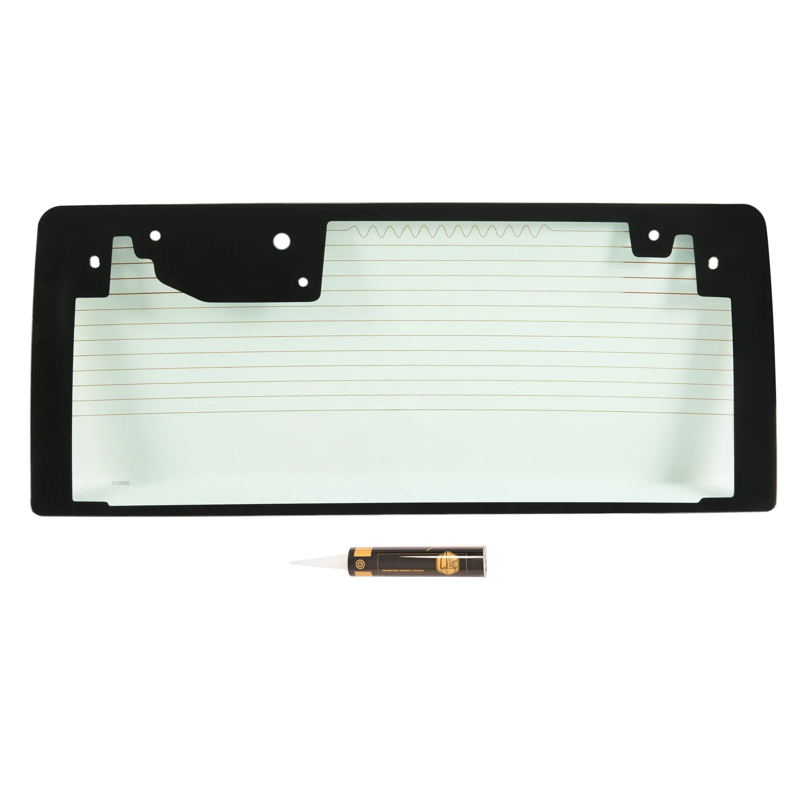 Rear Window Tempered Glass for Jeep Wrangler JK (2011–2017) Heated Light Green