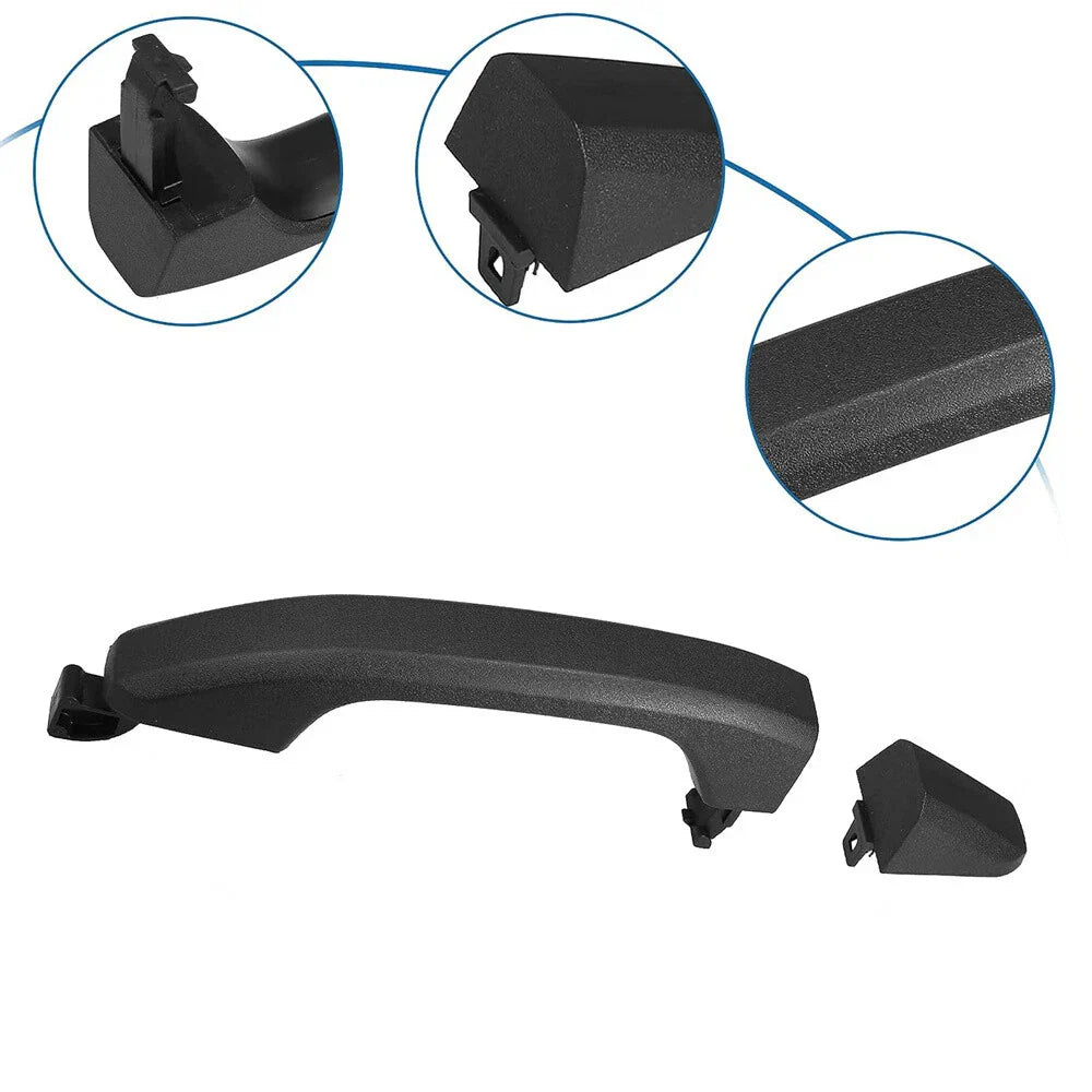 Black Textured Rear Door Handle for Chevrolet GMC (2007-2014)