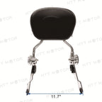 Adjustable Backrest Sissy Bar + Luggage Rack for Harley Touring (2009–2015)