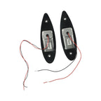2X LED Navigation Tear Drop Lights for Marine Boat (Vertical Mount)