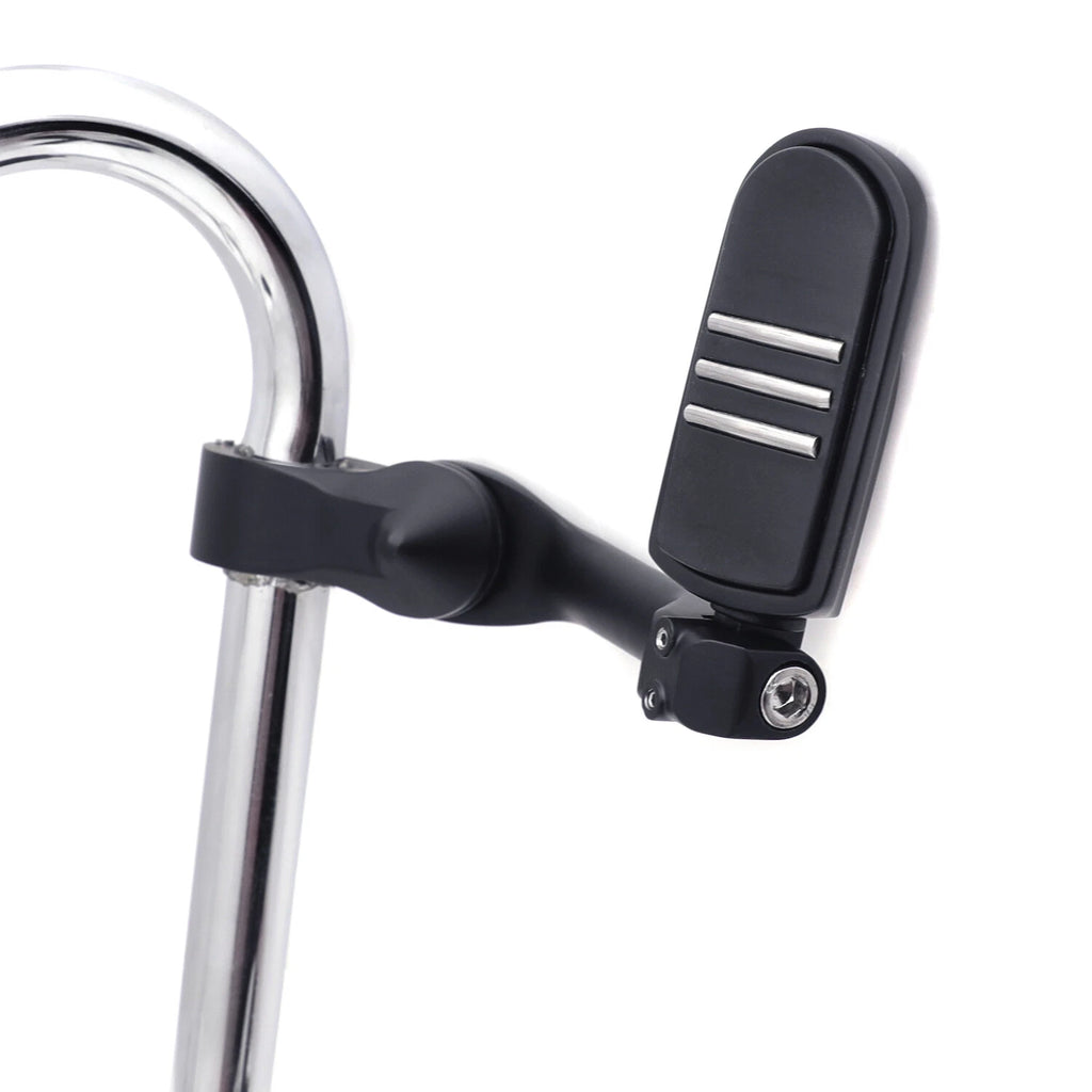 5" Long Foot Peg Kit for Harley Road King, Sportster 120 (Fits 1.25" Engine Guard)