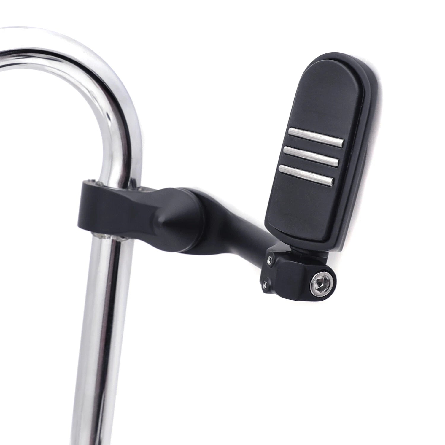 5" Long Foot Peg Kit for Harley Road King, Sportster 120 (Fits 1.25" Engine Guard)