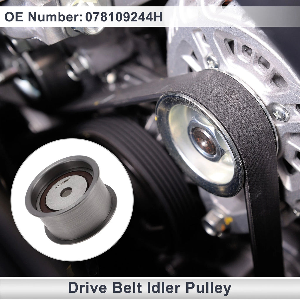 Drive Belt Idler Pulley for Audi A4 (1996–2005) No. 078109244H Steel