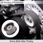 Drive Belt Idler Pulley for Audi A4 (1996–2005) No. 078109244H Steel