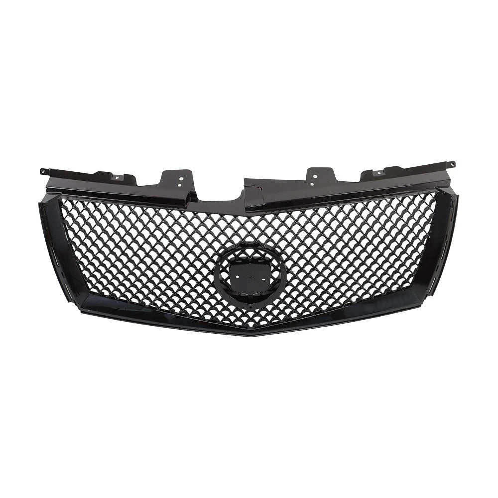 Front Upper Grille Replacement Set for Cadillac CTS (2008-2013) Gloss Black