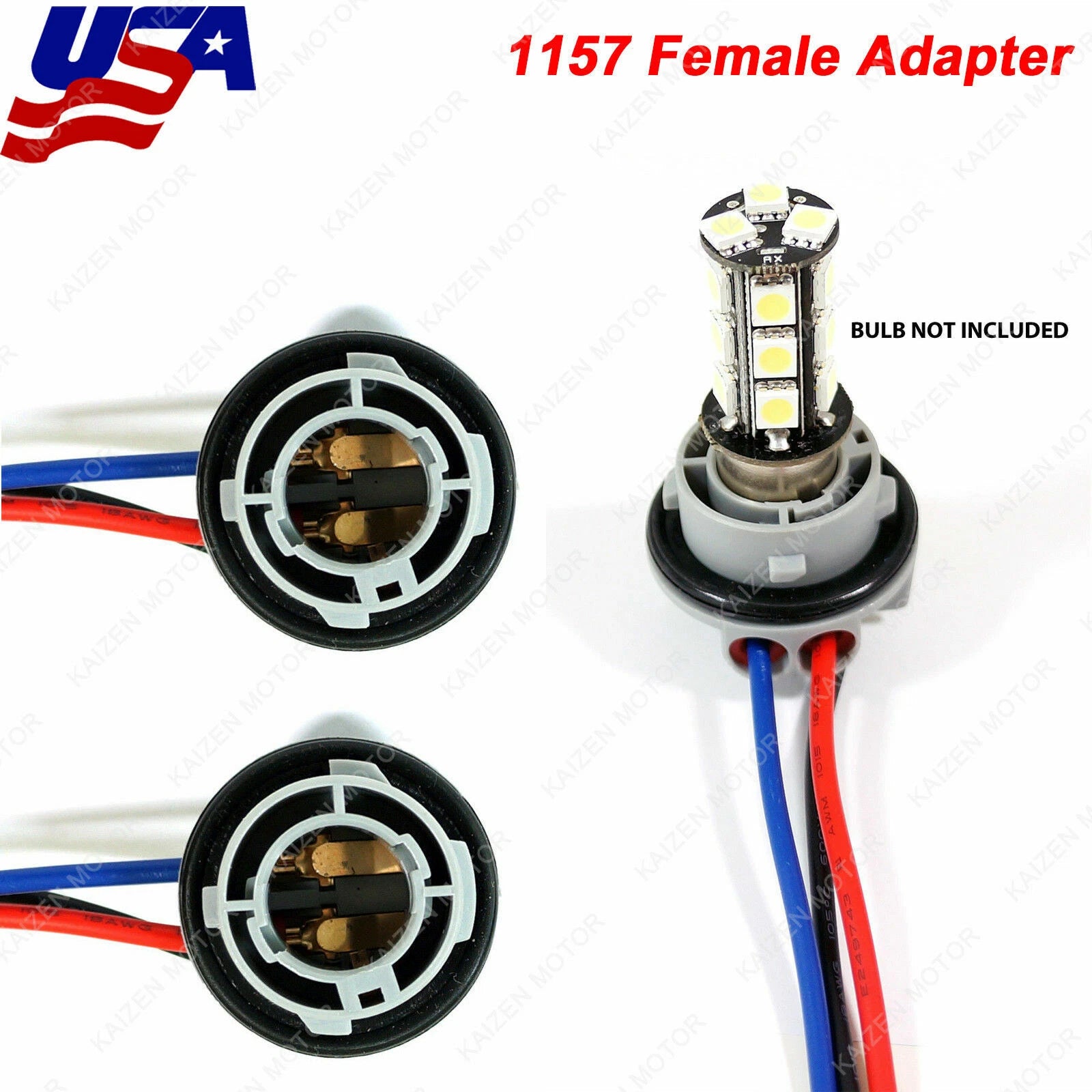 LED Bulb Wiring Harness Adapter for 1157 2057 2357 (2015–2020)