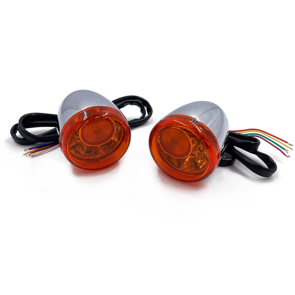Amber LED Running Brake Turn Signal Indicator Light for Harley XL 883 1200 (1992–2017)