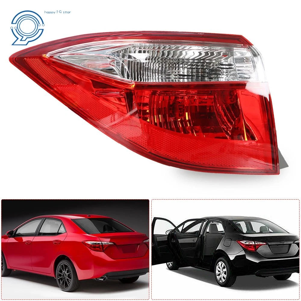 Outer Tail Light Lamp for Toyota Corolla (2014-2016) Red Halogen Left