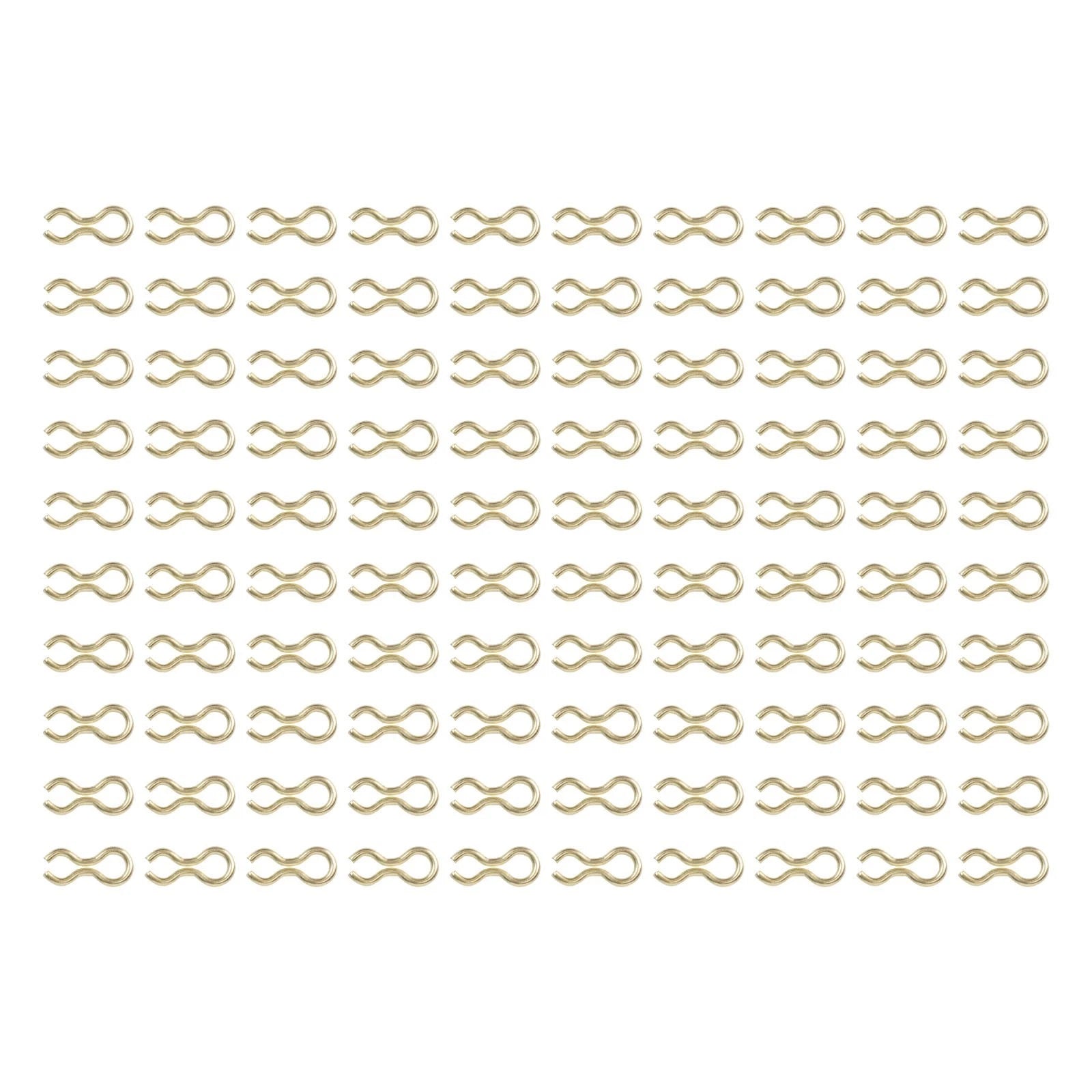 100pcs Fishing Sinker Eyelets for Bass Fishing (Stainless Steel)