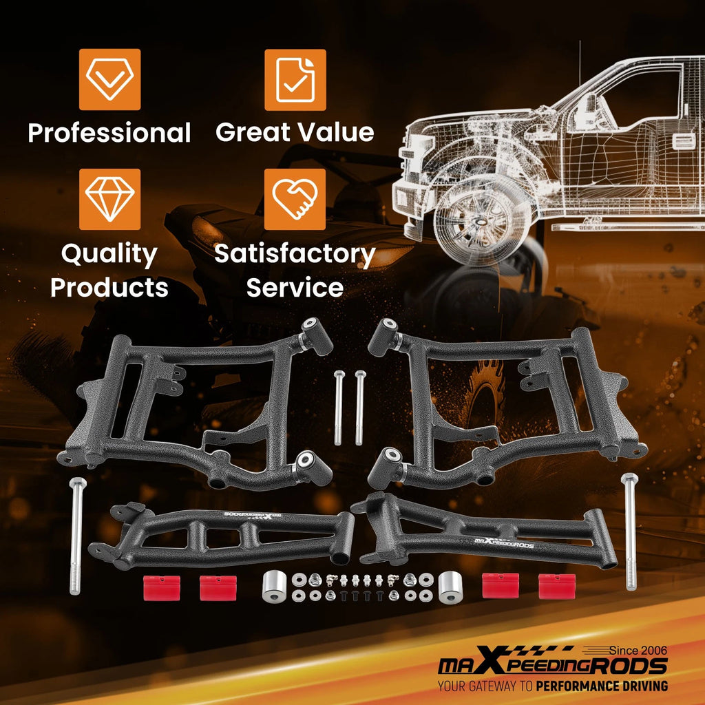 Upper High Clearance Lower Rear Offset A Arms for Polaris RZR 4 900 (2016–2018)