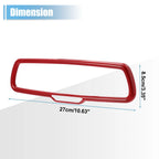 Set of 2 Rearview Mirror Cover Trims ABS Red for Dodge Challenger (2015–2020)