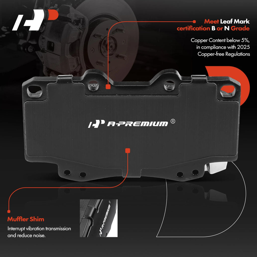Front Ceramic Brake Pad for Toyota Tacoma (1999-2004)