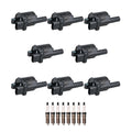 Set of 8 Denso Ignition Coils & Iridium Spark Plugs for Camaro CTS Suburban Yukon (V8)