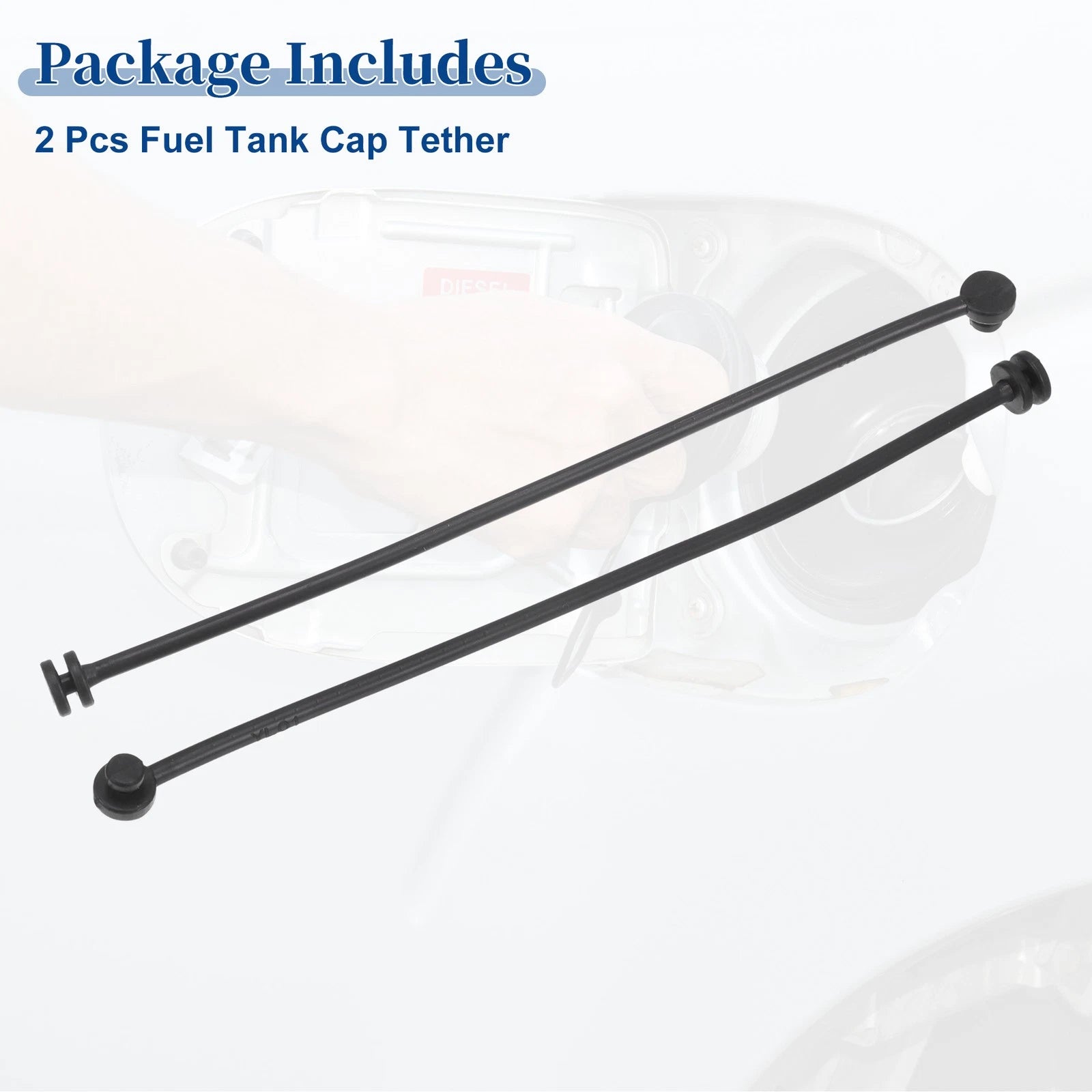 2X Fuel Tank Cap Tether Rope for BMW 740i (2011–2015) No. 16117193372