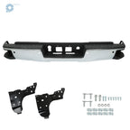 Chrome Rear Step Bumper for Chevy Silverado GMC Sierra 1500 (2014-2018)