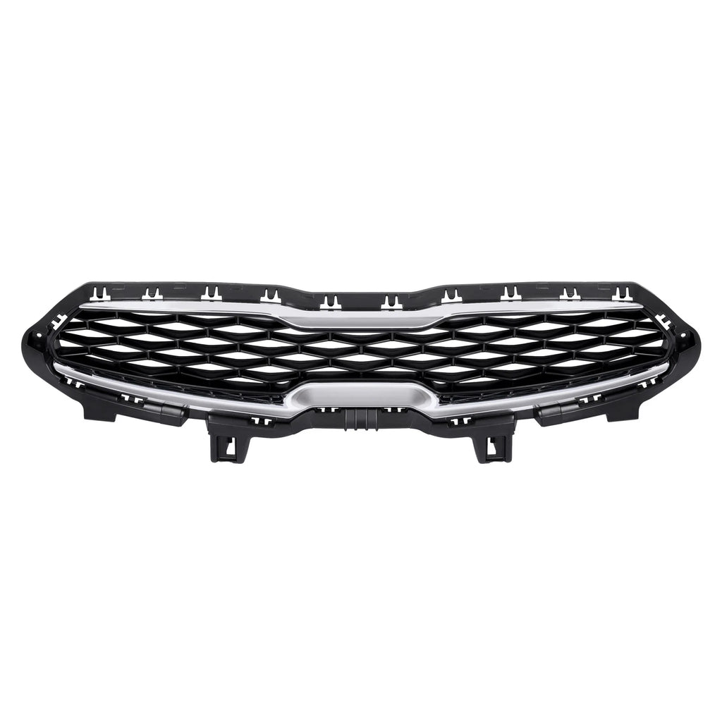 Front Upper Radiator Grille for Kia Forte (2019–2021) - Chrome Trim