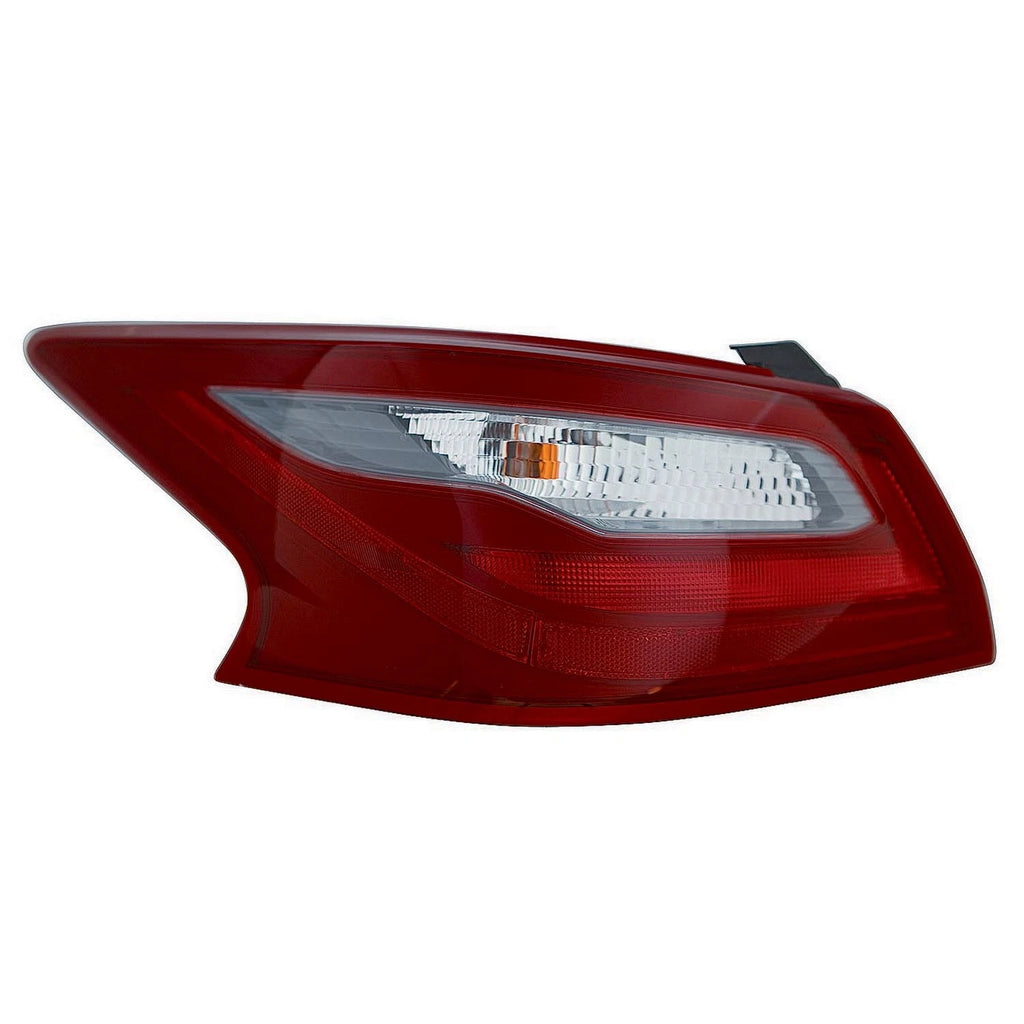 Replacement Polypropylene Driver Side Outer Tail Light Assembly w/o Smoked Lens