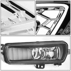 Chrome Bezel LED DRL Turn Signal Fog Light Lamps for Ford Focus (2015–2018)
