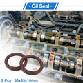 2X Oil Seal Rotary Shaft Seal FKM Rubber 65x85x10mm  