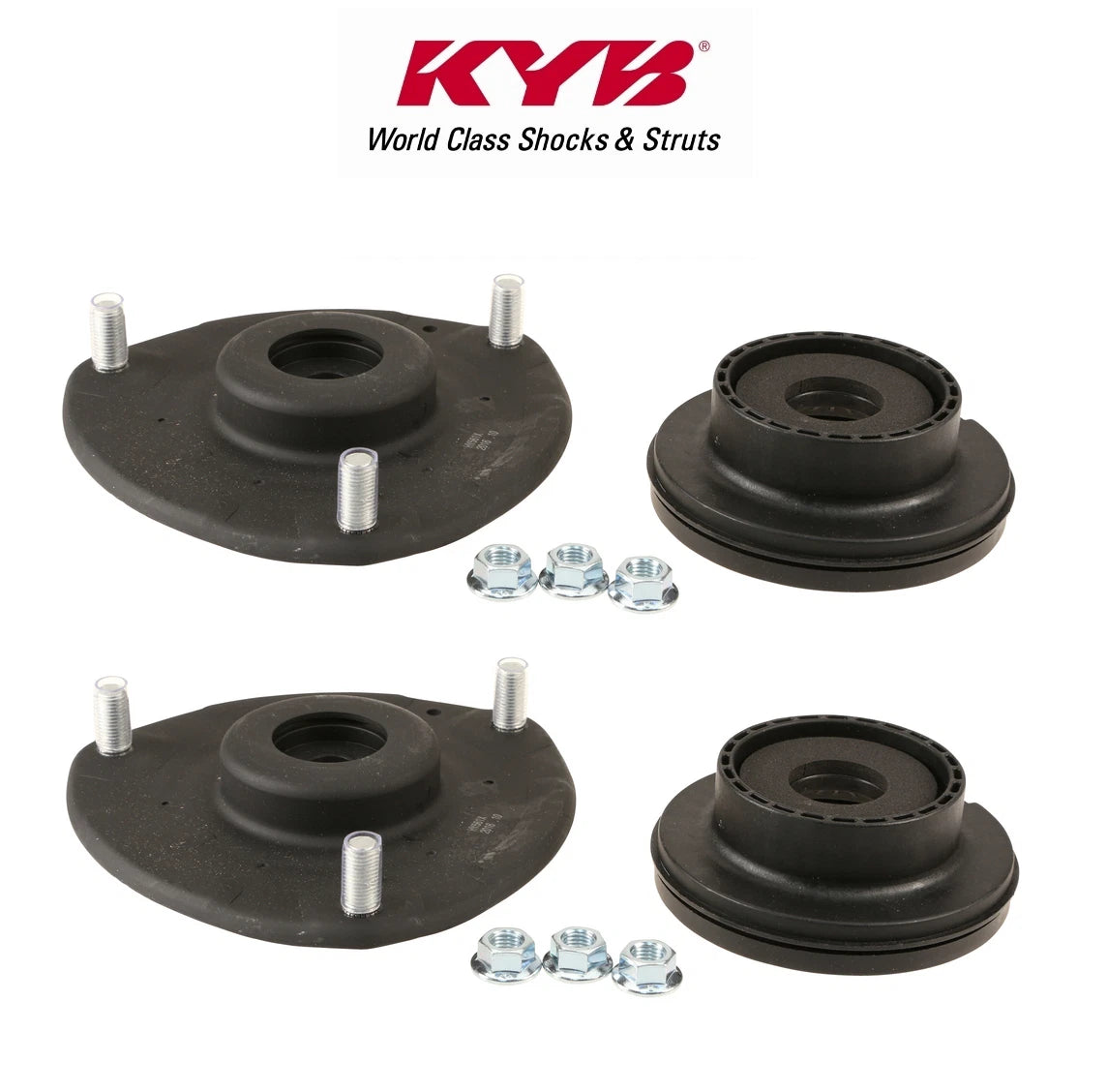 Set of 2 Front Strut Mounts KYB SM 5776 for Hyundai Santa Fe, Kia Sorento (–)