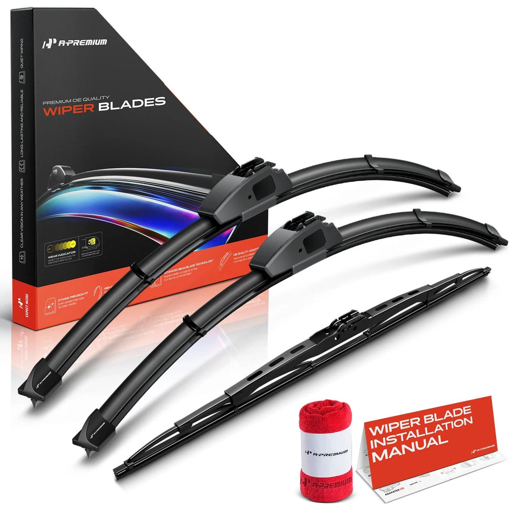 Set of 3 Windshield Wiper Blades for Mitsubishi Eclipse 