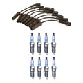 Denso Wire Set & 8 Iridium Spark Plugs for Chevy Caddy V8 (0.04)