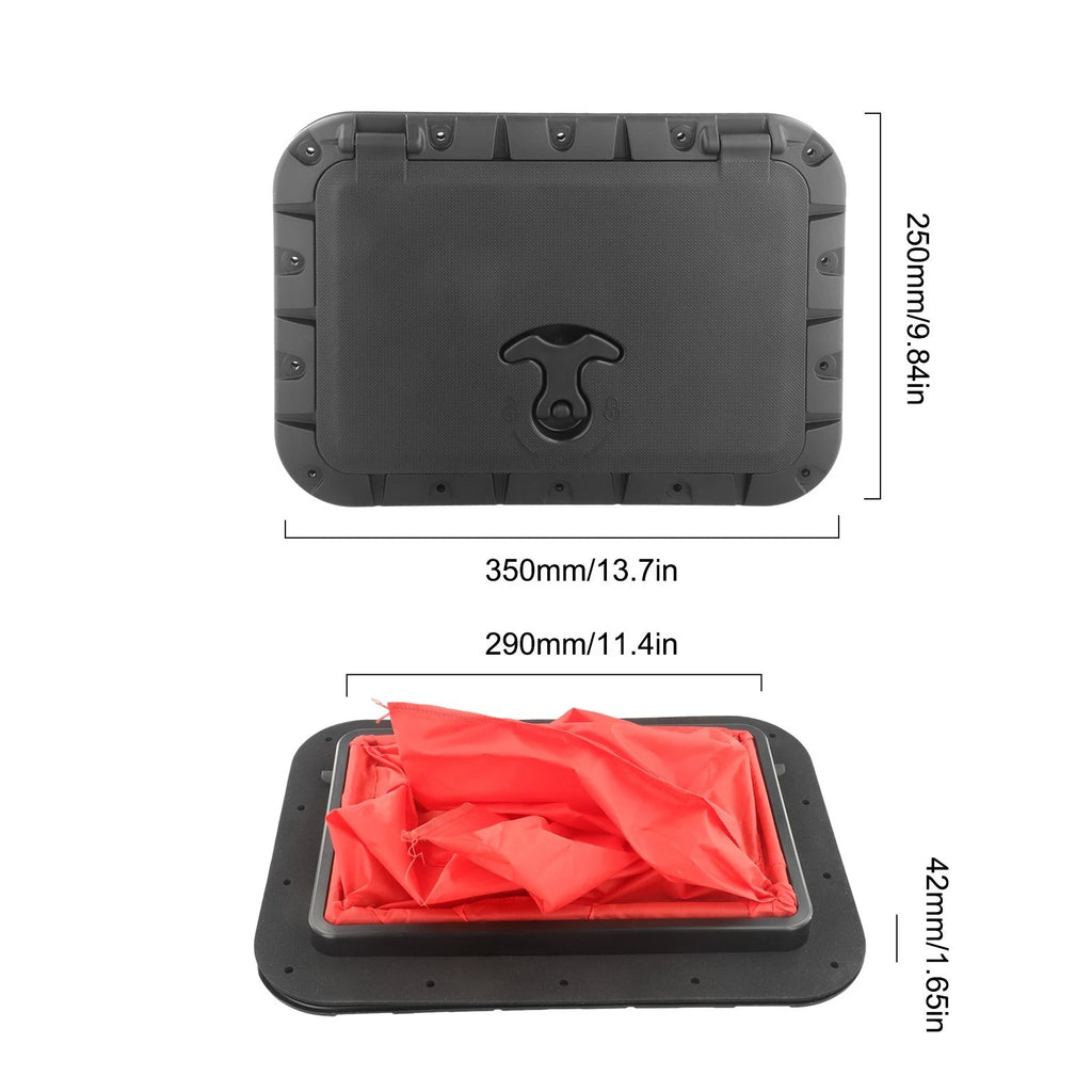 Square Hatch Plastic Plate Replacement for Marine Deck (35x25cm)