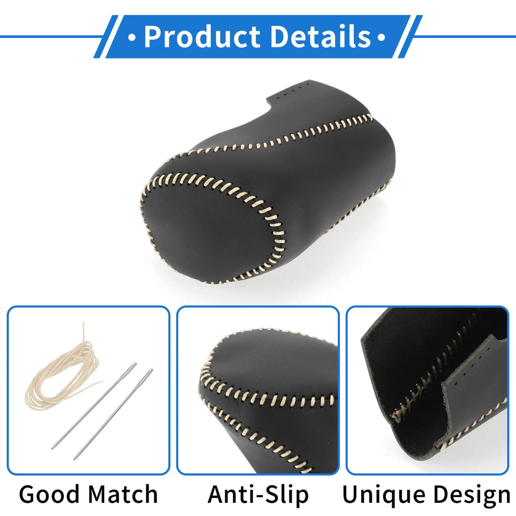 1 Pc Gear Shift Knob Cover for Chevrolet Malibu (2016–2020) Black Beige
