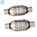 Set of 2 Universal 2.5" Catalytic Converters for Chevy Silverado 1500 GMC