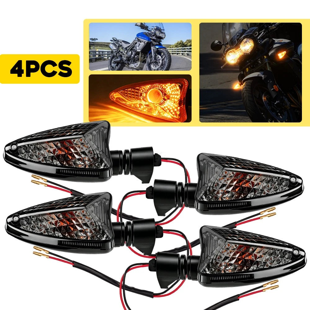 4X Smoke Lens Turn Signal Light for Triumph Speed Triple (2008–2020)
