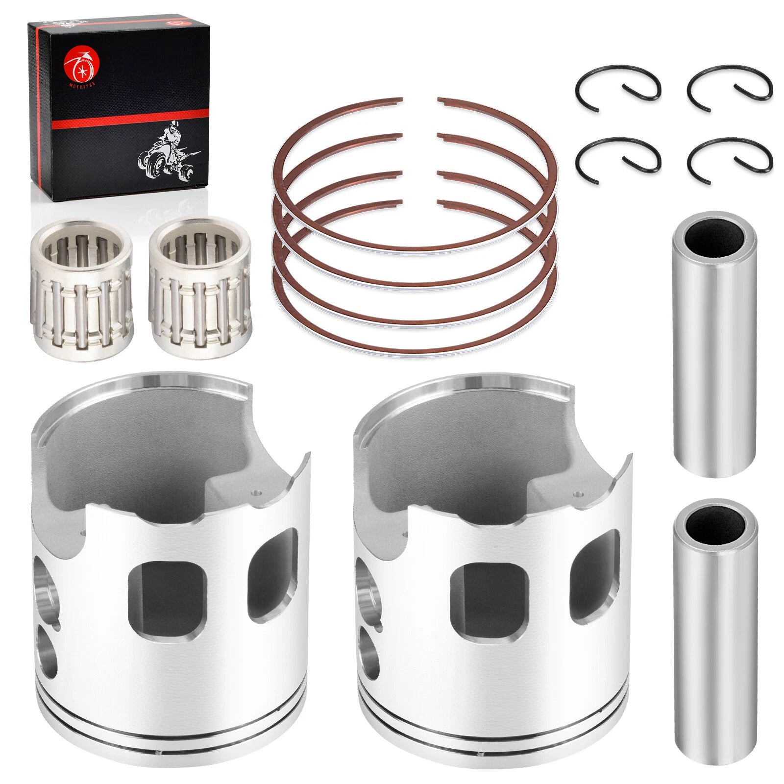 64mm Forged Pro Lite Pistons & Ring Bearing Kit for Banshee 350 (1987–2006)