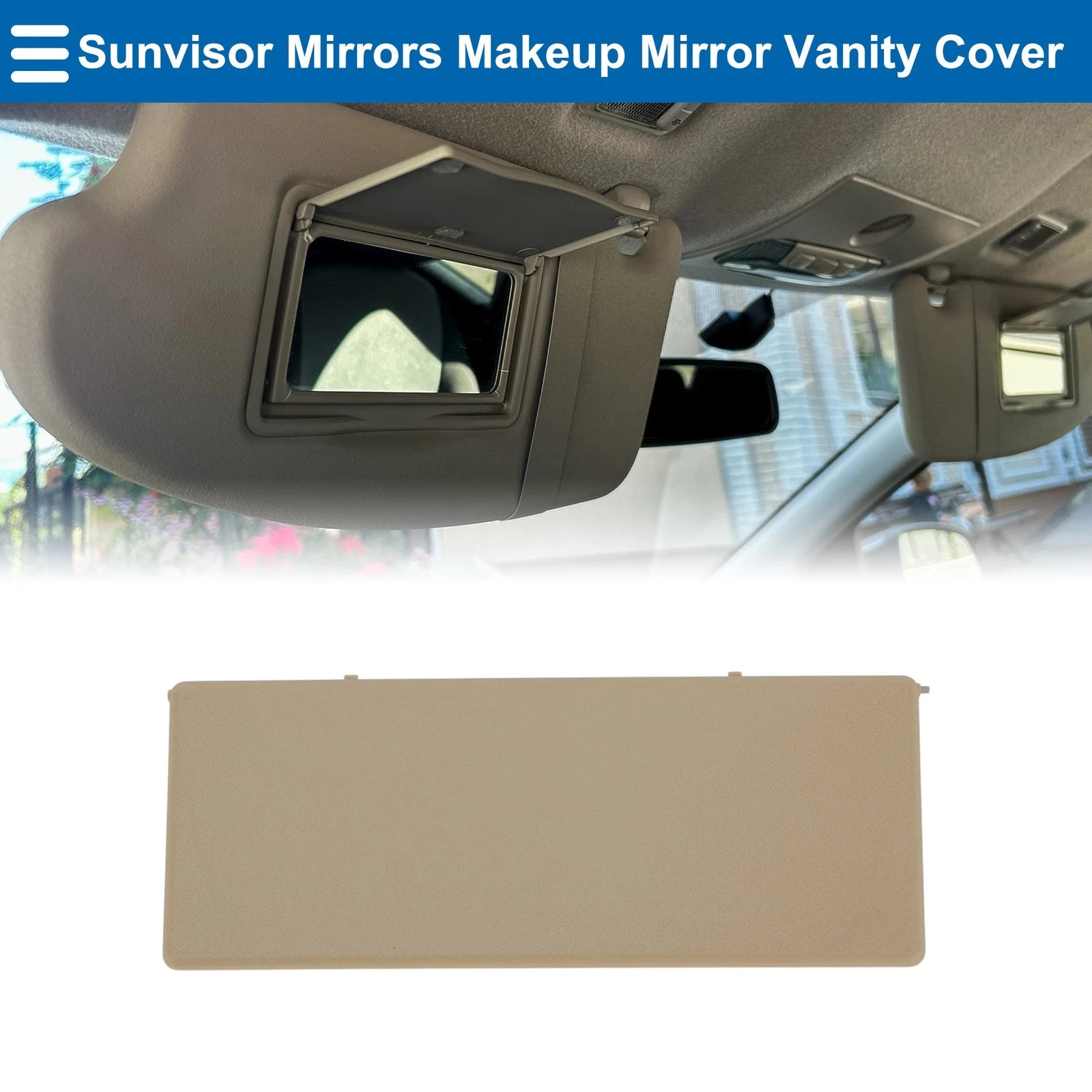 Sun Visor Mirror Cover for Buick Envision (2014–2021) No. 23196443 Yellow