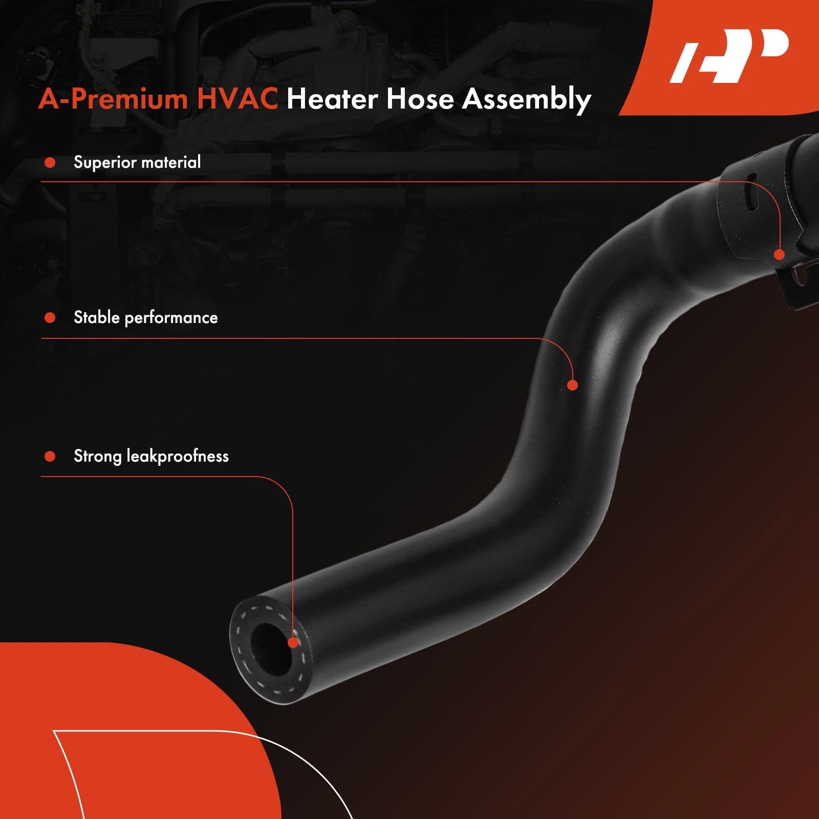 Inlet HVAC Heater Hose with Clamps for Chevrolet Cruze Sonic (2011–2019)