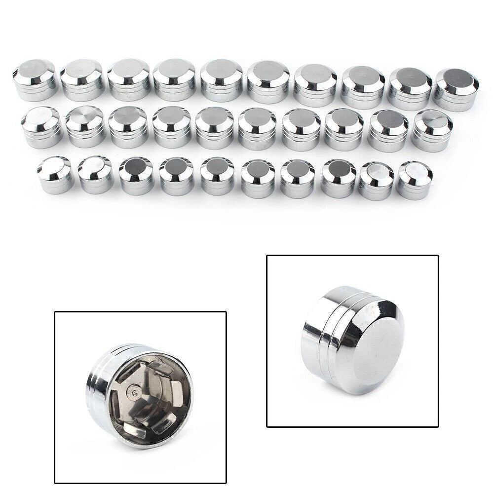 Inner 9mm Motor Bolt Topper Caps Cover for Harley Sportster Chrome
