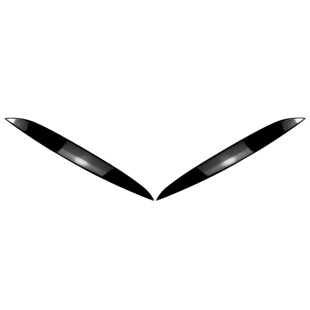 2X Headlight Eyebrow Eyelid Cover Trim for VW Golf MK4 (1997–2005) Gloss Black