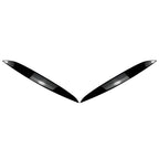 2X Headlight Eyebrow Eyelid Cover Trim for VW Golf MK4 (1997–2005) Gloss Black