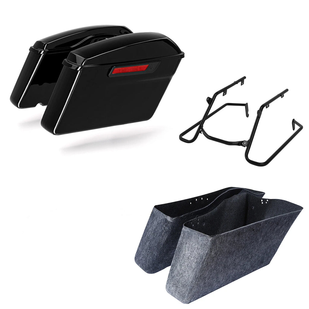 Hard Saddlebags & Conversion Bracket Kit for Harley Fat Boy (2018–2025)