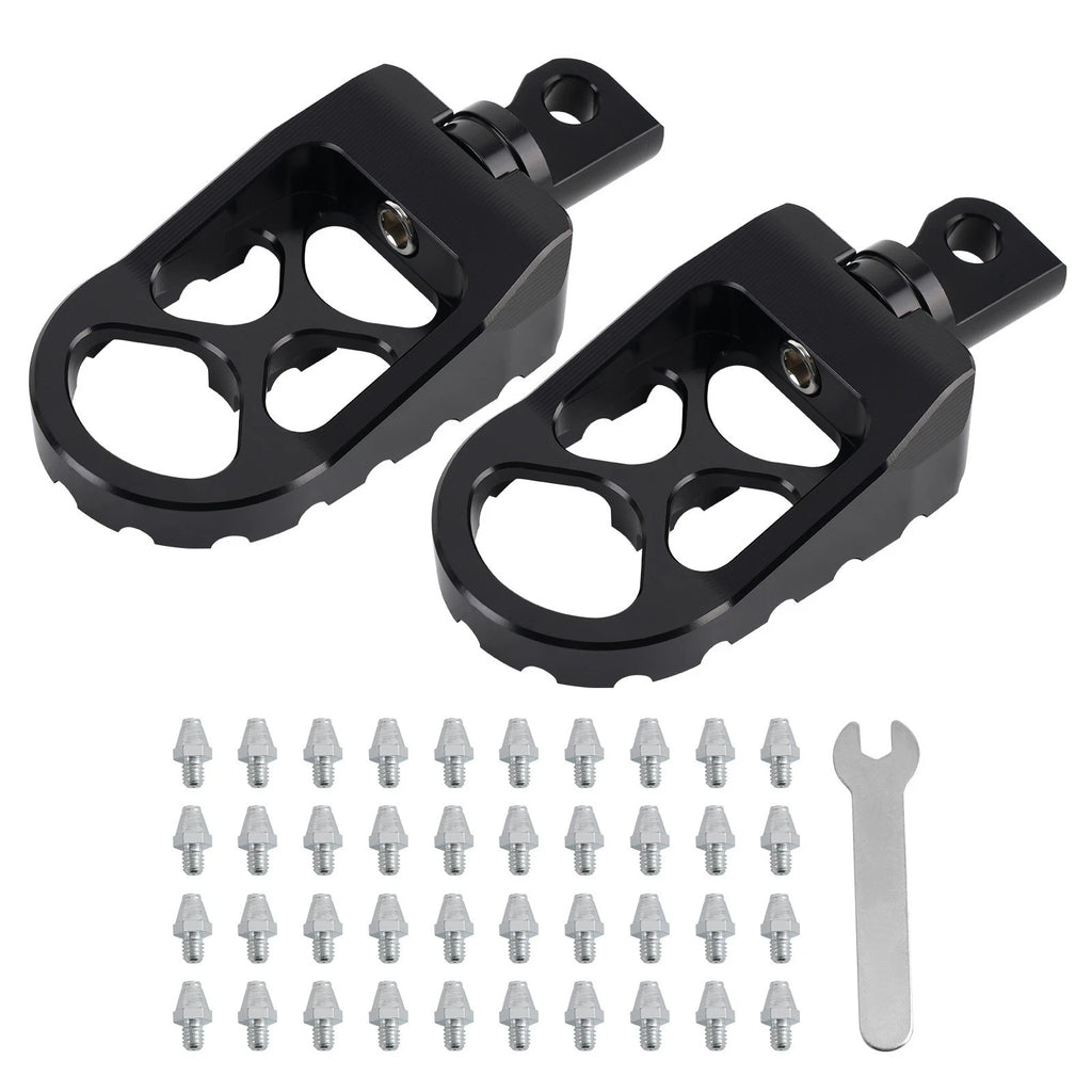 CNC Wide Fat Foot Pegs for Harley Fatboy Sportster 883 (1990–2017)
