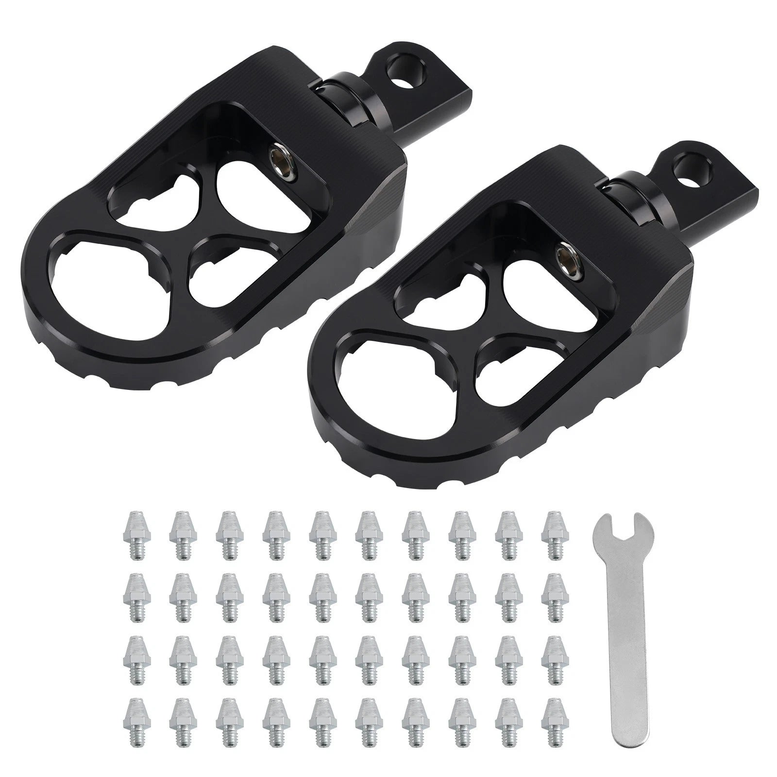 CNC Wide Fat Foot Pegs for Harley Fatboy Sportster 883 (1990–2017)