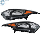 2X Black Headlamp for Honda HR-V (2016–2018)