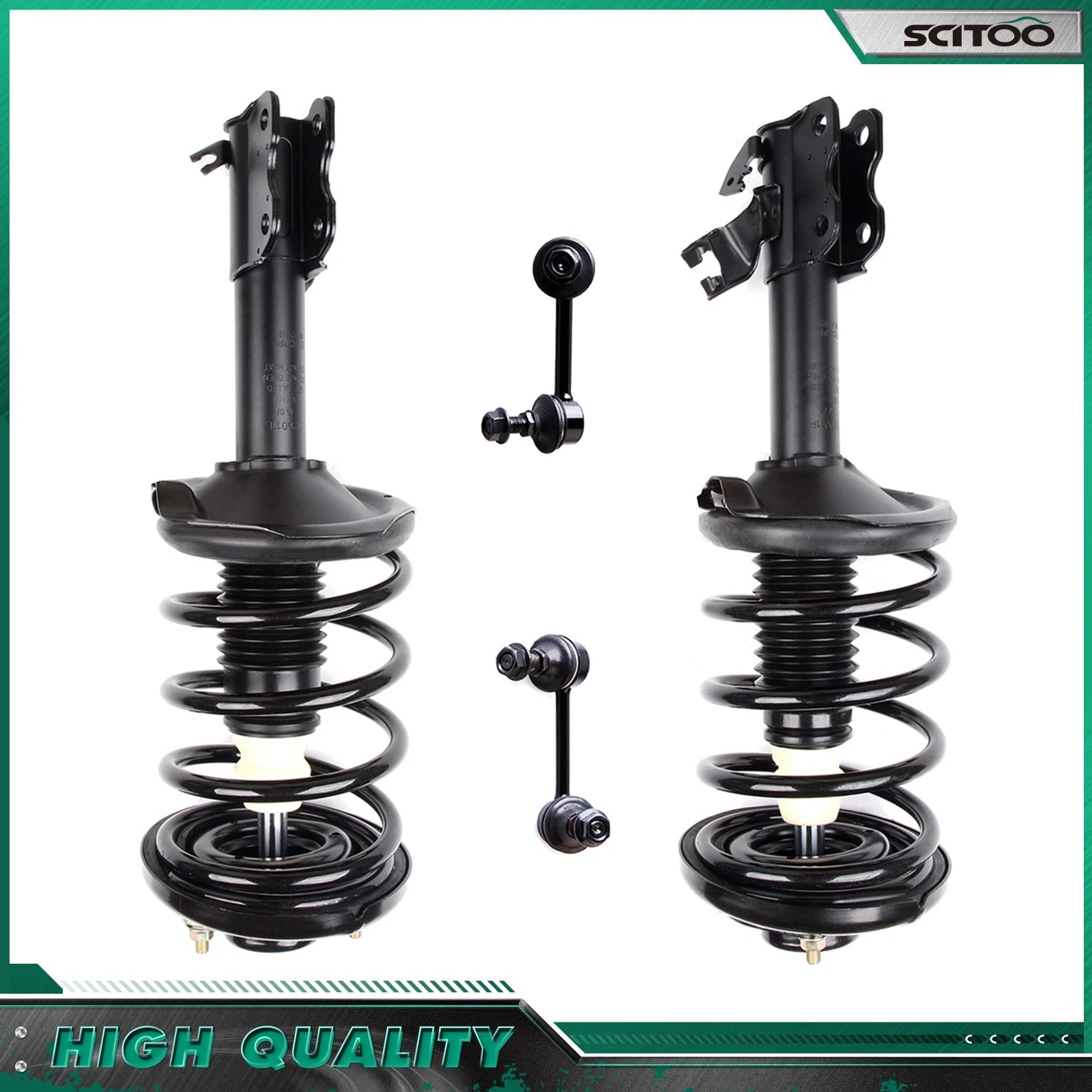 Front Strut w/Spring Sway Bar Links Kit for Nissan Maxima Infiniti I30 (2000–2001)
