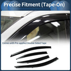 Window Deflectors for Honda Civic Sedan 2012 (2012) - Side Window Vent Visors Black