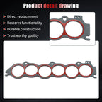 Set of 4 Intake Manifold Gaskets for Nissan Altima Maxima Murano Quest (2002–2009)