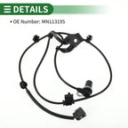 ABS Wheel Speed Sensor No.MN113195 for Mitsubishi Eclipse (1995–1999)