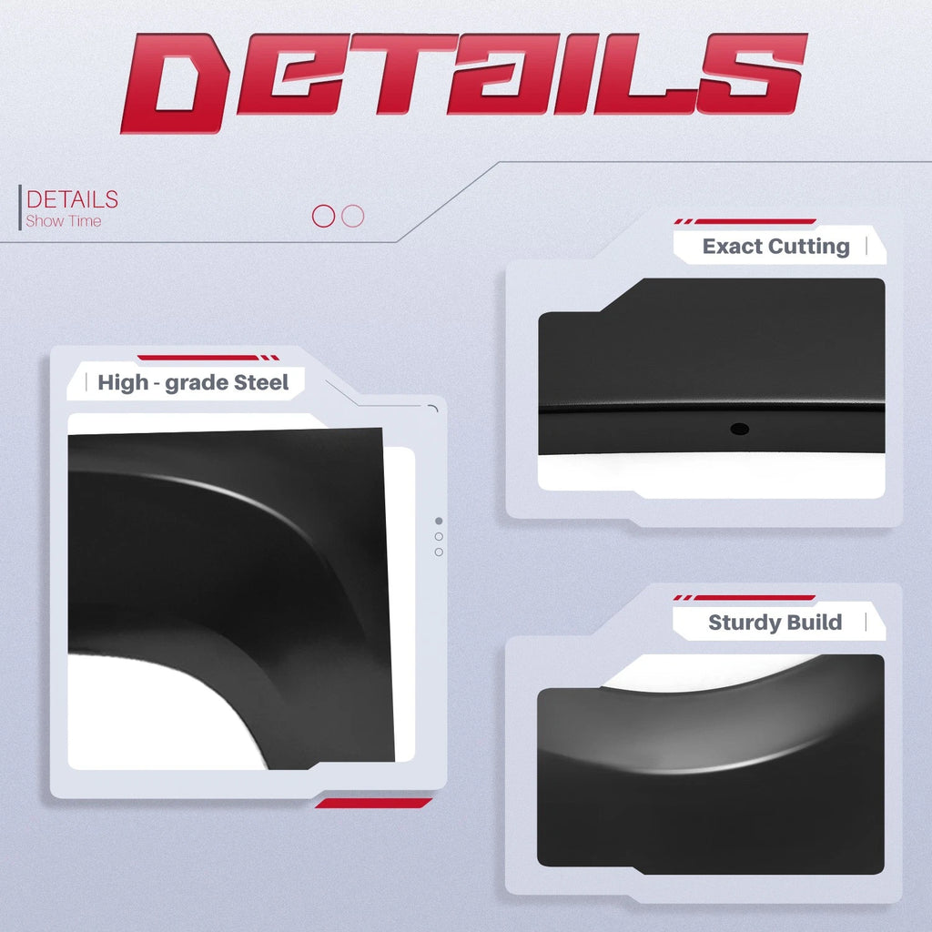 Set of 2 Wheel Arch Repair Panels for GMC Sierra 2007–2013